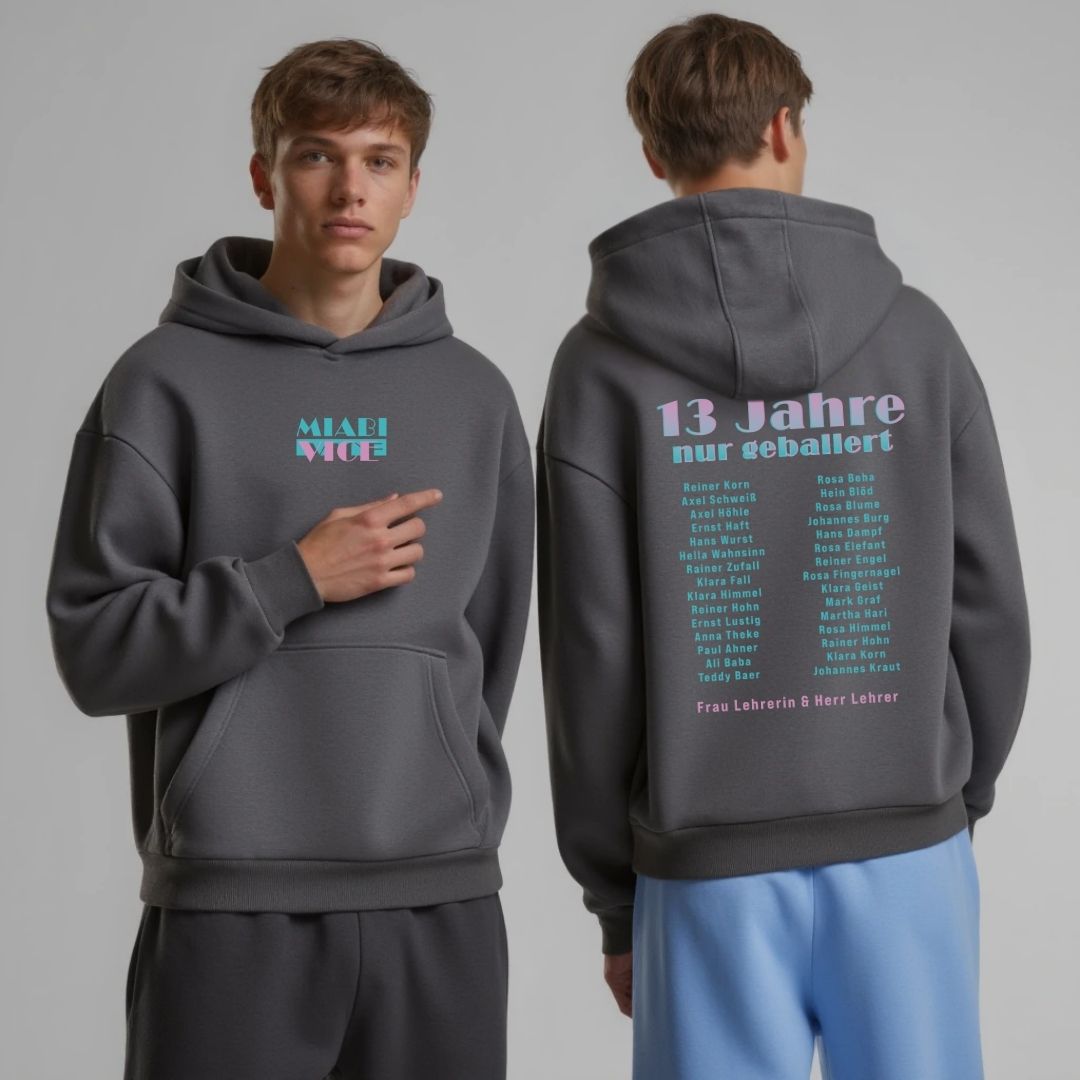 MIABI VICE #1 | shirtival - Abschluss Pullover - Abipulli- Abschlusspulli - Abimotto 2025 - Abschlussmotto - Abschluss Hoodie