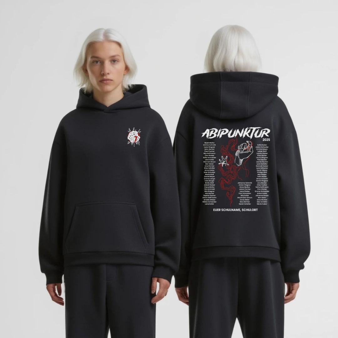 ABIPUNKTUR #1 | shirtival - Abschluss Pullover - Abipulli- Abschlusspulli - Abimotto 2025 - Abschlussmotto - Abschluss Hoodie