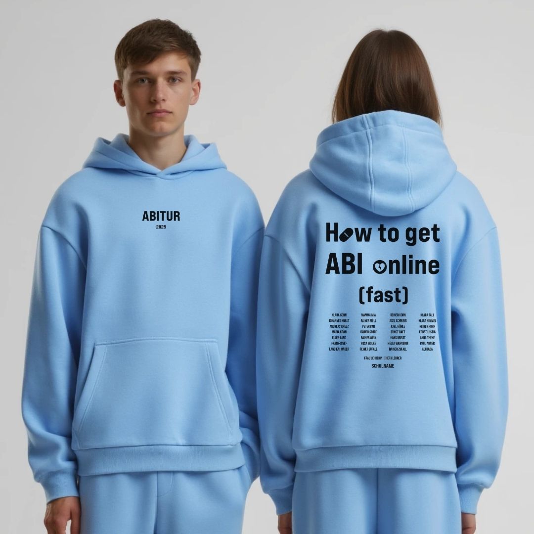 HOW TO GET ABI FAST #1 | shirtival - Abschluss Pullover - Abipulli- Abschlusspulli - Abimotto 2025 - Abschlussmotto - Abschluss Hoodie