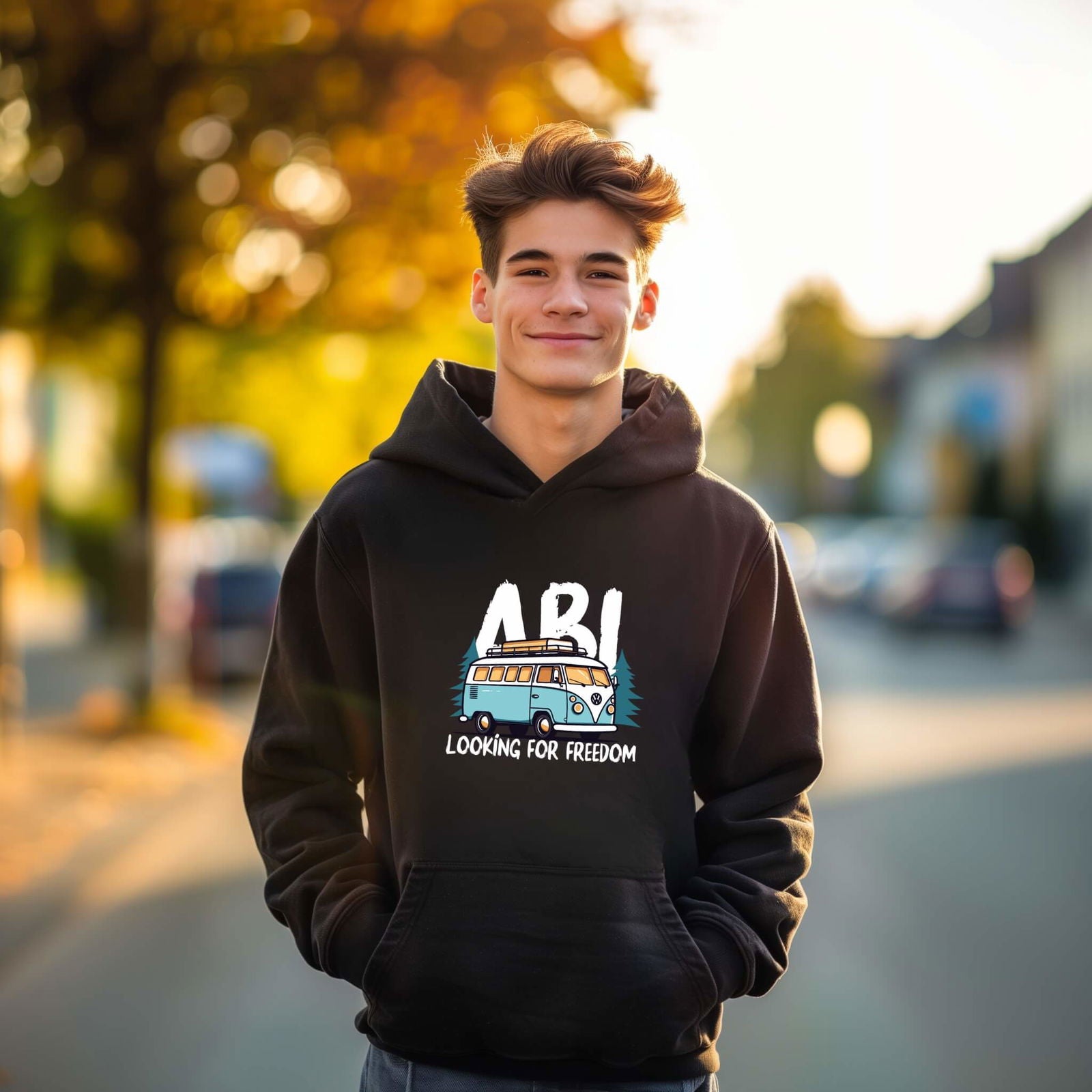 Abi Looking For Freedom - shirtival - Abschluss Pullover - Abipulli - Abschlusspulli - Abimotto - Abimotto 2025 - Abschlussmotto
