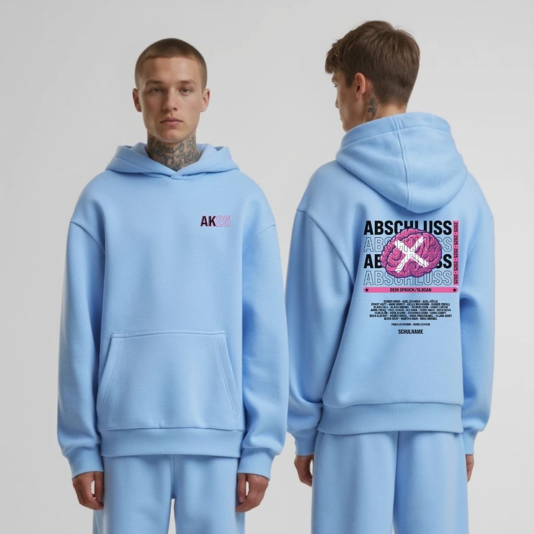 AK BRAIN #1 | shirtival - Abschluss Pullover - Abipulli- Abschlusspulli - Abimotto 2025 - Abschlussmotto - Abschluss Hoodie