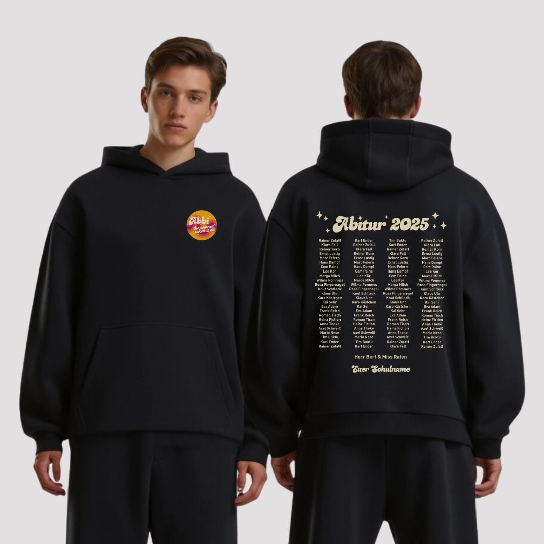 ABBI - THE WINNER TAKES IT ALL #3 | shirtival - Abschluss Pullover - Abipulli- Abschlusspulli - Abimotto 2025 - Abschlussmotto - Abschluss Hoodie