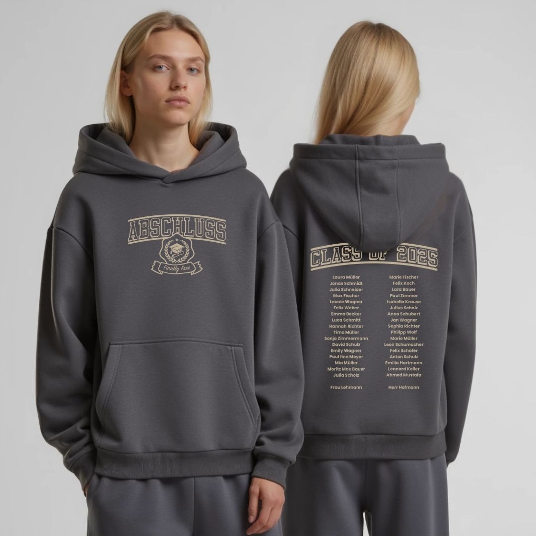 AK COLLEGE STYLE #2 | shirtival - Abschluss Pullover - Abipulli- Abschlusspulli - Abimotto 2025 - Abschlussmotto - Abschluss Hoodie