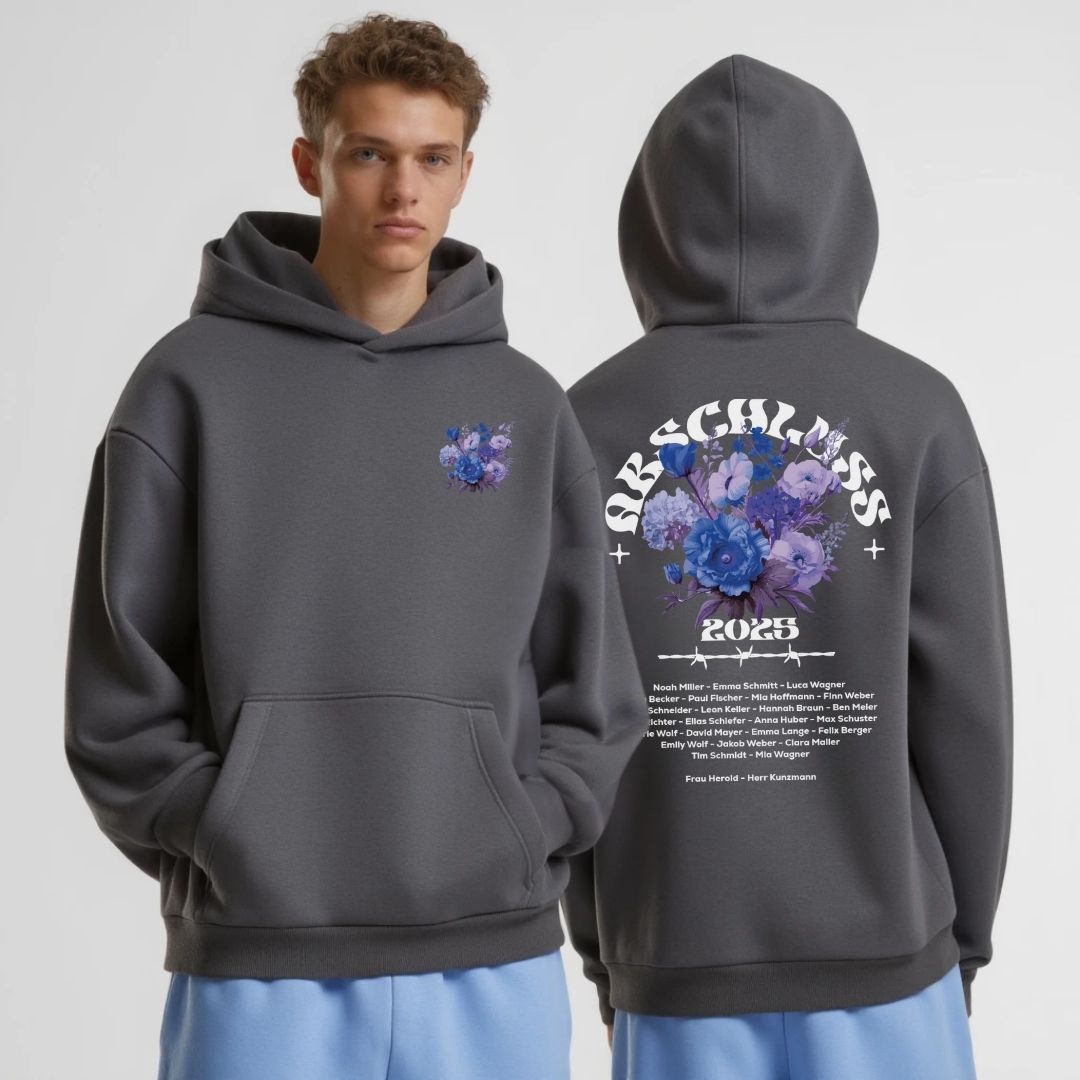 AK FLOWERS #1 | shirtival - Abschluss Pullover - Abipulli- Abschlusspulli - Abimotto 2025 - Abschlussmotto - Abschluss Hoodie