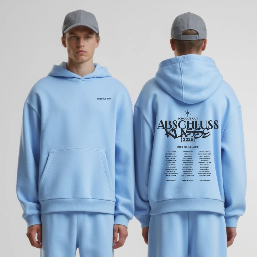 AK SCHOOL´S OUT #1 | shirtival - Abschluss Pullover - Abipulli- Abschlusspulli - Abimotto 2025 - Abschlussmotto - Abschluss Hoodie