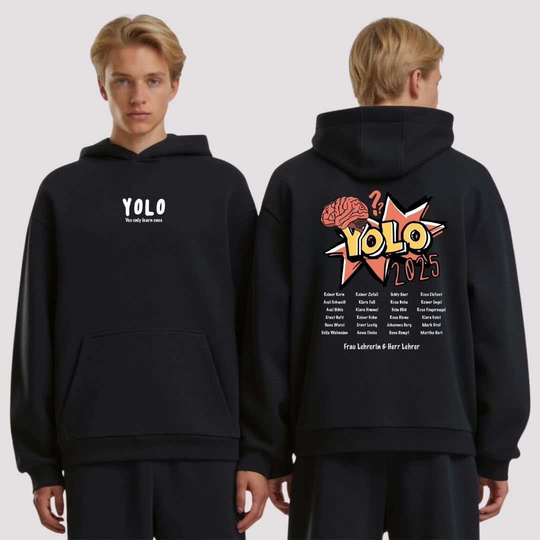 AK YOLO #1 | shirtival - Abschluss Pullover - Abipulli- Abschlusspulli - Abimotto 2025 - Abschlussmotto - Abschluss Hoodie