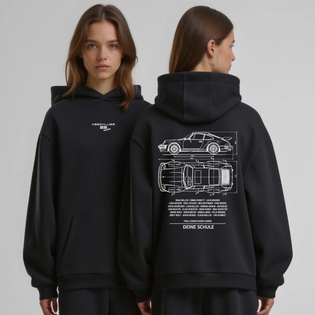 ABSCHLUSS PORSCHI #1 | shirtival - Abschluss Pullover - Abipulli- Abschlusspulli - Abimotto 2025 - Abschlussmotto - Abschluss Hoodie